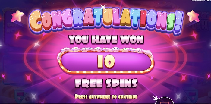 sugar rush free spins